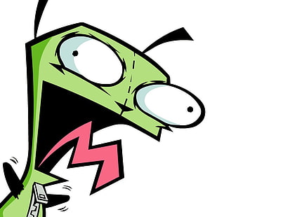 илюстрация със зелен анимационен герой, телевизионно шоу, Invader Zim, Gir (Invader Zim), HD тапет HD wallpaper