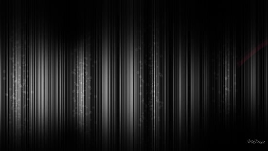 흑백, 추상, 어두운, 디지털 아트, 선, HD 배경 화면 HD wallpaper