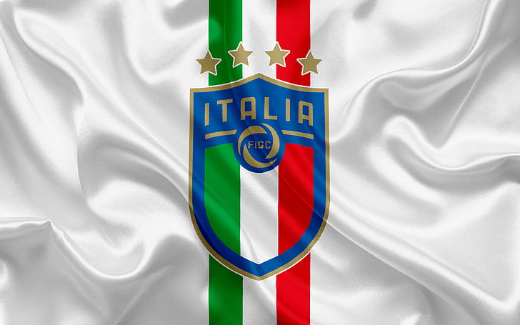 Fotboll, Italien fotbollslandslag, emblem, Italien, logotyp, HD tapet