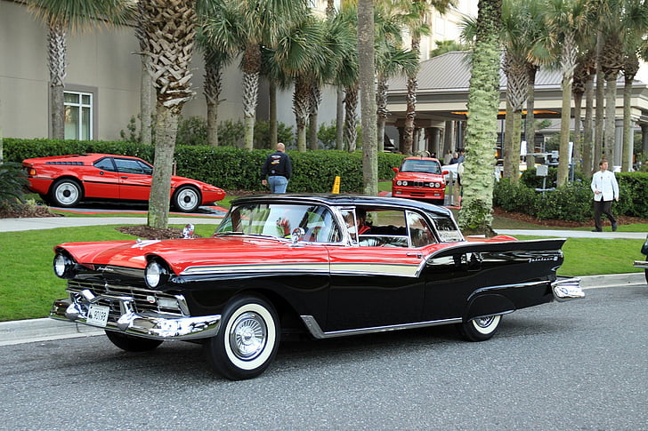 1536x1024, 1957, 500, car, classic, fairlane, ford, retro, skyliner, sport, supercar, vehicle, HD wallpaper