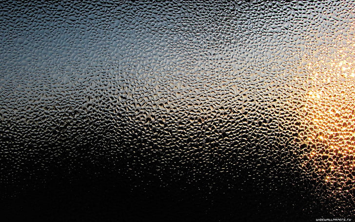 water on glass, HD wallpaper