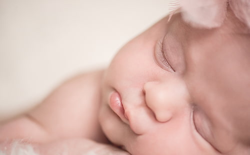 Newborn, baby's face, Cute, Baby, Photography, Newborn, Childhood, close-up, child, sleep, HD wallpaper HD wallpaper