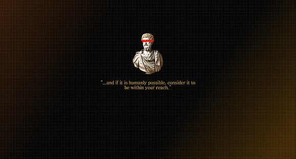 Марк Аврелий, цитат, римско изкуство, вдъхновяващ, император, HD тапет HD wallpaper