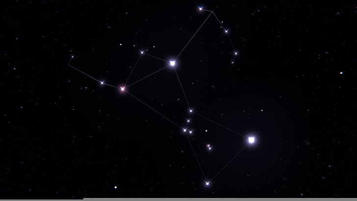 star constellation, space, stars, constellation, Orion, HD wallpaper