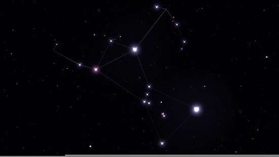 звездное созвездие, космос, звёзды, созвездие, орион, HD обои HD wallpaper