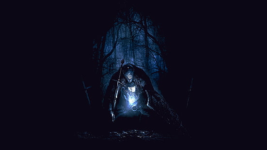 ภาพตัวละครเกมออนไลน์งานศิลปะวิดีโอเกมอัศวินความตายป่ามืด Dark Souls Dark Souls II, วอลล์เปเปอร์ HD HD wallpaper