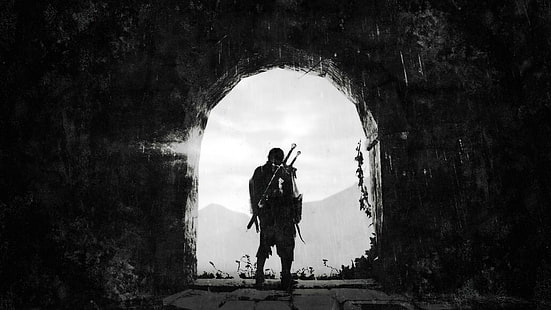 Hombre con papel tapiz de rifle, Tierra Media: Sombra de Mordor, videojuegos, Talion, Fondo de pantalla HD HD wallpaper