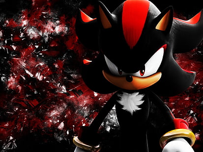 Shadow Hedgehog Vektorgrafik, Sonic, Shadow the Hedgehog, HD-Hintergrundbild HD wallpaper