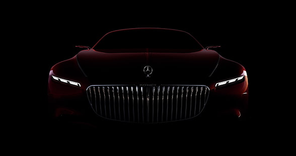 червено превозно средство на Mercedes-Benz, кола, тапет, Mercedes, червено, черно, Maybach, красота, комфорт, лукс, автомобили, превозно средство, официален тапет, проектиране, смели линии, високи технологии, красота на колела, моторно превозно средство, потребление на сънища, показност , hd, Mercedes Maybach Vision, Mercedes Maybach, Mercedes Maybach Vision 6, технология automoistica, висок стандарт, футуристичен външен вид, визуален, HD тапет HD wallpaper