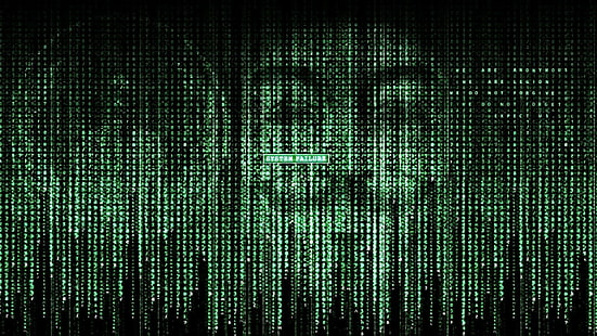 anonymes Hacken der Matrix, HD-Hintergrundbild HD wallpaper