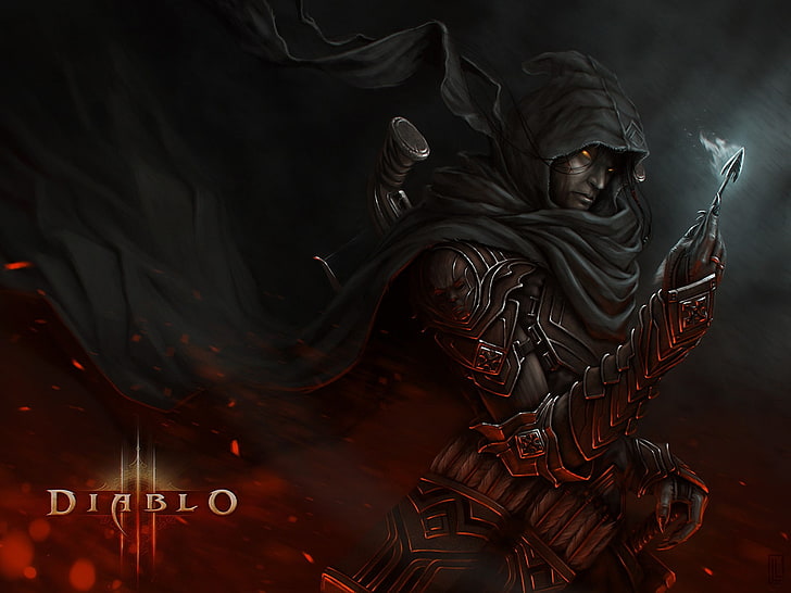 Diablo 3 digital wallpaper, Diablo, Diablo III, video games, fantasy art, digital art, HD wallpaper
