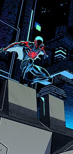 Человек-паук, вертикальный, темный, HD обои HD wallpaper