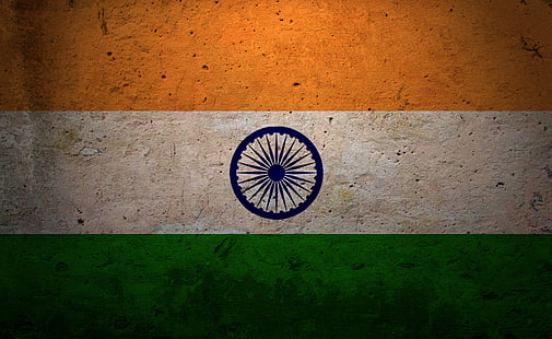 グランジフラグインドHD壁紙、インドの旗、芸術、グランジ、フラグ、インド、 HDデスクトップの壁紙 HD wallpaper