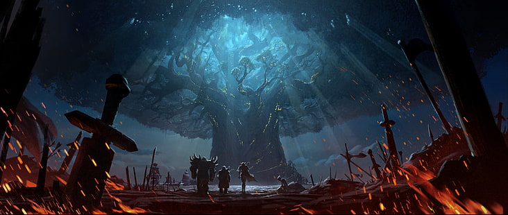 8K, ilustraciones, 4K, World of Warcraft: Battle for Azeroth, Fondo de pantalla HD HD wallpaper