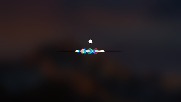 Apple-Logo, dunkel, Apfel, Mac, OS X, Siri, HD-Hintergrundbild