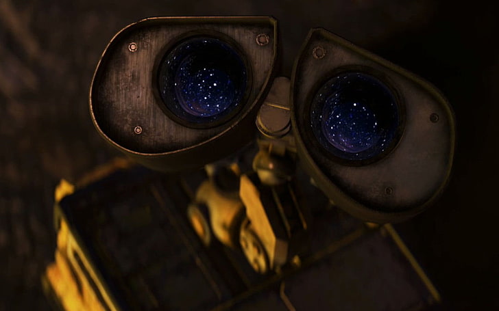 WALL · E, фильмы, робот, глаза, Disney, студии Pixar Animation, анимационные фильмы, HD обои