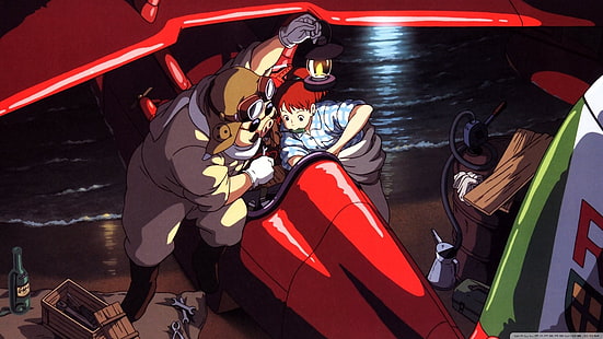 Cartoon Tapete, Porco Rosso, Studio Ghibli, Anime, Anime Mädchen, HD-Hintergrundbild HD wallpaper