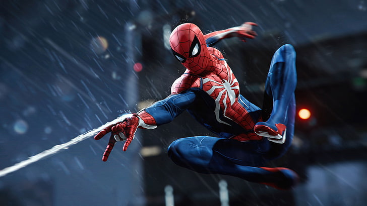 Marvel Spider-Man digital tapet, videospel, digital konst, Spider-Man, Marvel Comics, Marvel Cinematic Universe, Spider-Man (2018), HD tapet