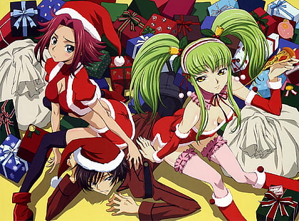 Anime, Code Geass, C.C.(Code Geass), Kallen Kōzuki, HD-Hintergrundbild HD wallpaper