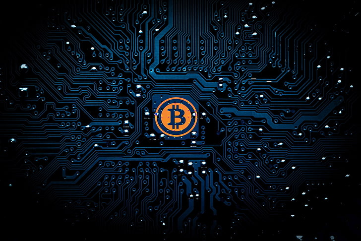 bitcoin, gotówka, monety, komputer, cyfrowy, internet, pieniądze, technika, technologia, Tapety HD
