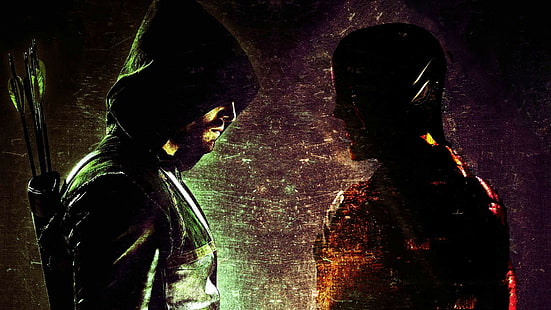 DC The Green Arrow and The Flash tapet, The Flash, Arrow (TV-serie), HD tapet HD wallpaper