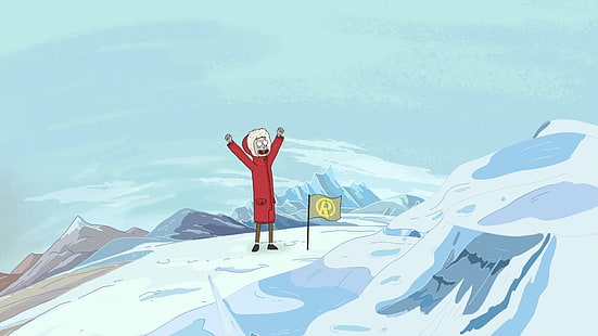 cartone animato uomo in felpa con cappuccio rossa, Rick and Morty, nuotata per adulti, cartone animato, Rick Sanchez, Sfondo HD HD wallpaper