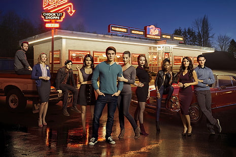 Riverdale poster, the series, Riverdale, Camila Mendes, Paradise Fitzgerald, Cole Sprouse, Lili Reinhart, HD wallpaper HD wallpaper