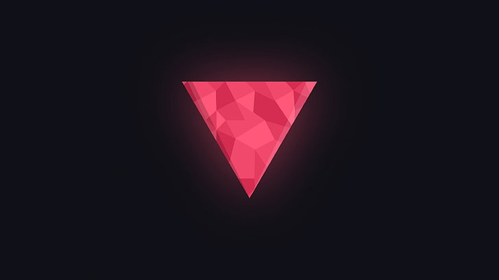 триъгълник, минимализъм, геометрия, HD тапет