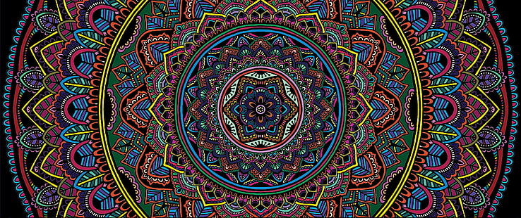 Mandala, selektive Färbung, HD-Hintergrundbild HD wallpaper