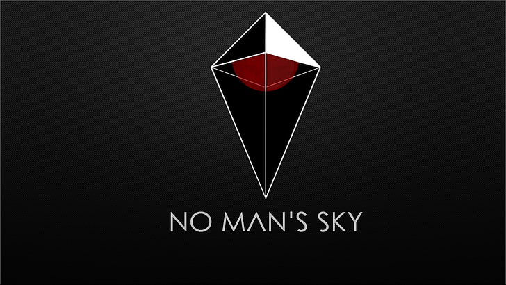 No Man's Sky logo, No Man's Sky, videojuegos, Fondo de pantalla HD