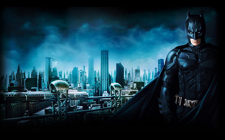 Batman 3 Gotham City, City, 고담, 배트맨, HD 배경 화면
