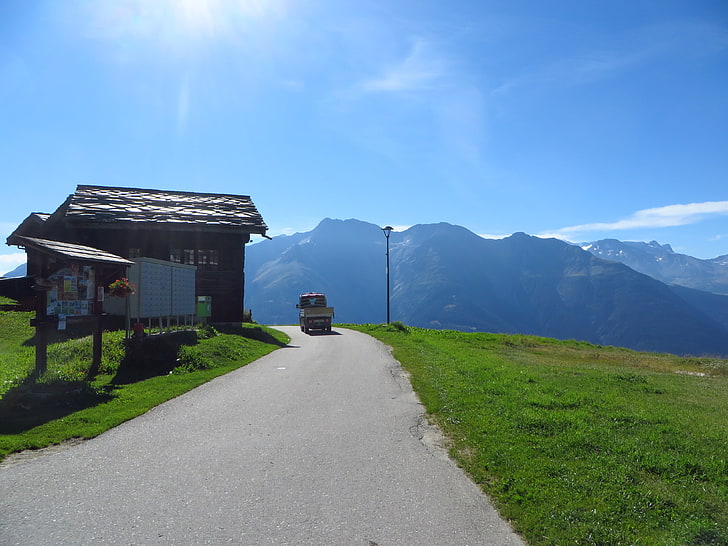 Svizzera, ghiacciaio dell'Aletsch, Rideralp, montagne, Sfondo HD