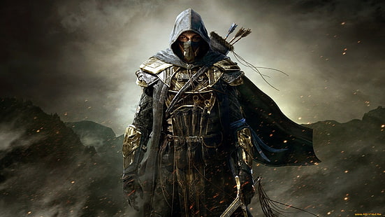 Обои Assassin's Creed, The Elder Scrolls Online, видеоигры, бретонцы, фэнтези-арт, произведение искусства, HD обои HD wallpaper