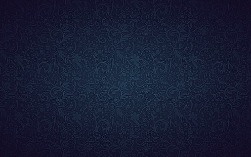 oscuro, azul, ornamento, textura, patrón, Fondo de pantalla HD HD wallpaper