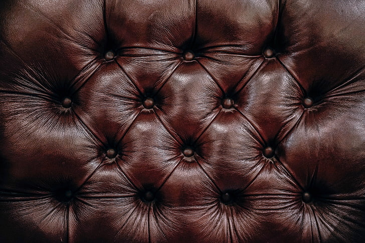 коричневый кожаный текстиль, текстура, кожа, поверхность, HD обои