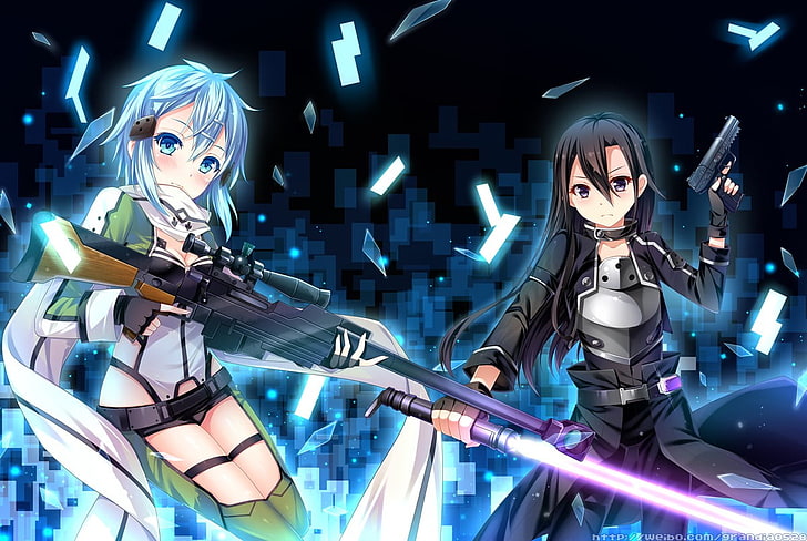 anime, Sword Art Online, Asada Shino, HD wallpaper