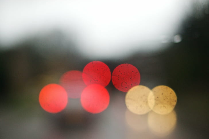 bokeh photography, Traffic, bokeh, photography, Out of Focus, Oof, Lights, Cars, Morning light, Messing, Sony, A77, Drive by shooting, defocused, abstract, backgrounds, shiny, red, night, HD wallpaper