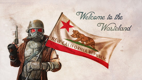 Fallout: New Vegas, Videospiele, Bethesda Softworks, Flagge, HD-Hintergrundbild HD wallpaper