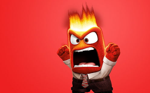 โปสเตอร์ Inside Out Angry, Inside Out, 2015, ความโกรธ, อารมณ์, วอลล์เปเปอร์ HD HD wallpaper