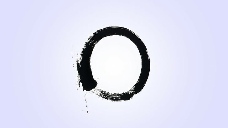 lingkaran, Enso, Ouroboros, Zen, Wallpaper HD