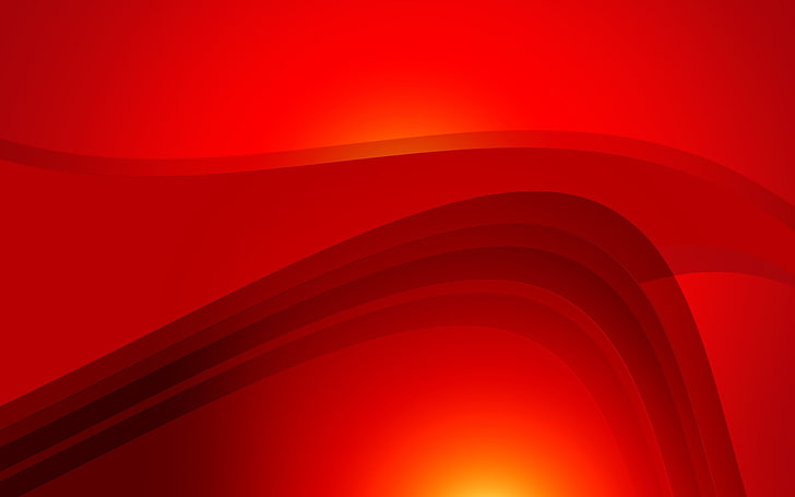 抽象的な波線赤ベクトルHDの壁紙、 HDデスクトップの壁紙