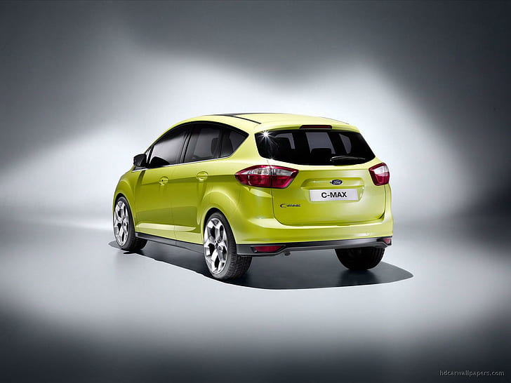 2011 Ford C MAX, green 5 door hatchback, 2011, ford, cars, HD wallpaper