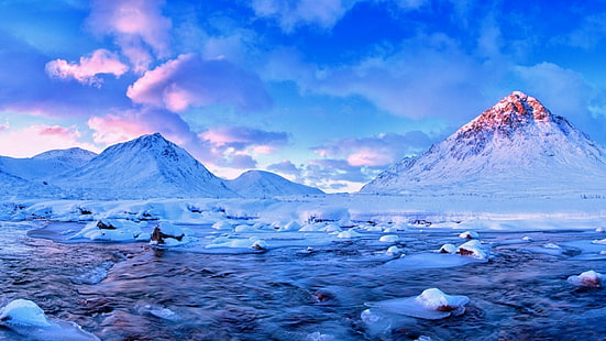 nature, sky, ice, arctic, glacier, mountain, icy, mountain range, daytime, glacial landform, HD wallpaper HD wallpaper