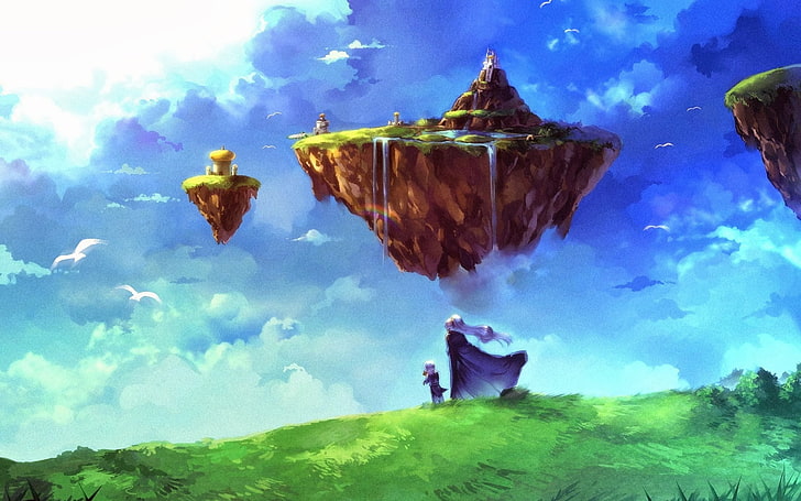 Fantasy Art, Chrono Trigger, schwimmende Insel, Videospiele, HD-Hintergrundbild