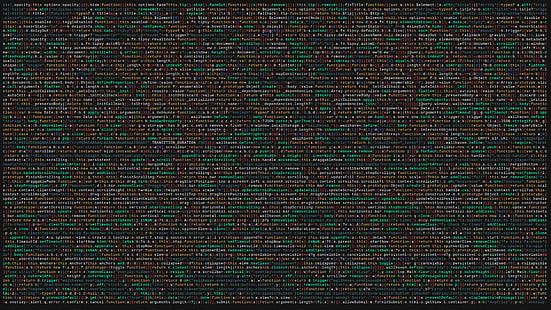 textil verde y marrón, sin título, código, programación, lenguaje de programación, JavaScript, colorido, fondo simple, wallhaven, minified, resaltado de sintaxis, Fondo de pantalla HD HD wallpaper