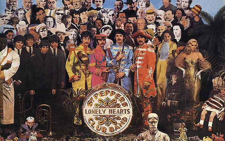 muzyka the beatles brytyjskie zespoły muzyczne sgt peppers lonely hearts club band 1680x1050 Rozrywka Muzyka HD Sztuka, Muzyka, The Beatles, Tapety HD