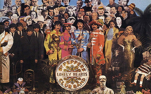 music the beatles british music band sgt peppers lonely heartts club band 1680x1050 Entertainment Music HD Art، Music، The Beatles، خلفية HD HD wallpaper