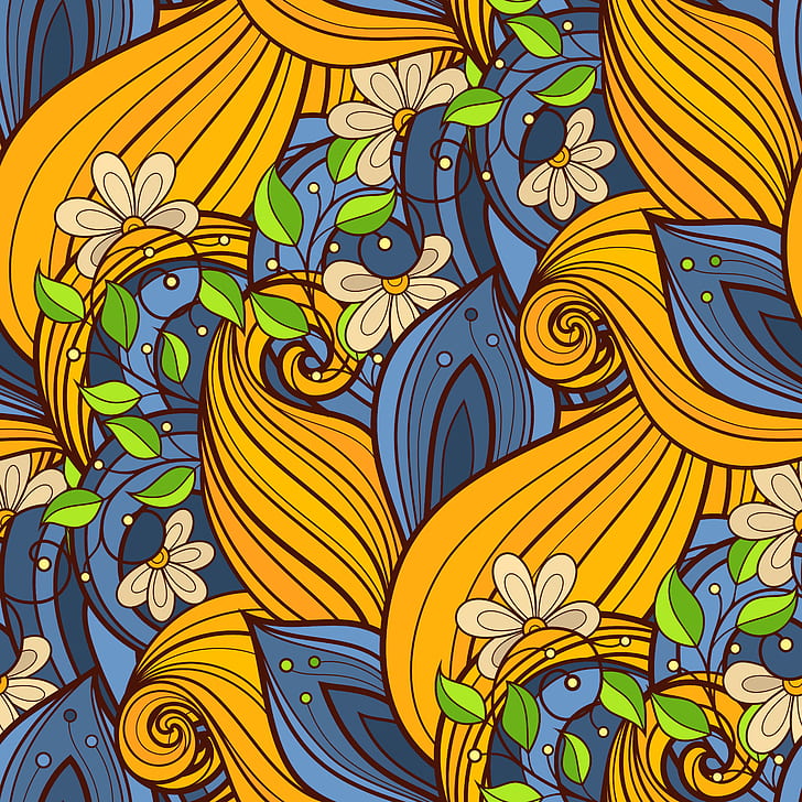 background, texture, Pattern, Floral, Paisley, HD wallpaper
