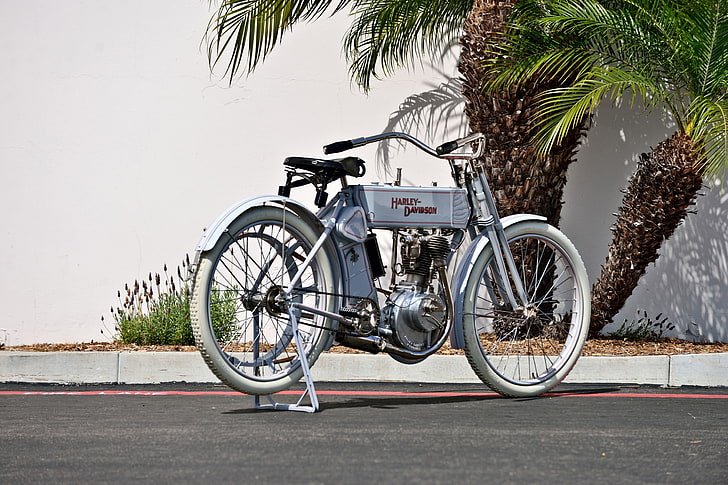 -03, 1910, napęd pasowy, rower, klasyczny, harley-davidson, historyczny, motocykl, stary, oryginalny, pojedynczy, usa, vintage, Tapety HD