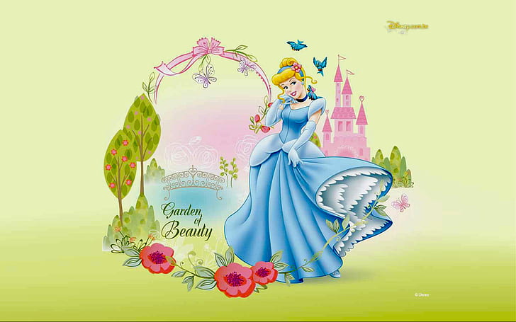 プリンセスシンデレラの庭春Hd壁紙1920×1200、 HDデスクトップの壁紙